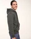 Adults Close Front  Contrast Fleecy Hoodie [53-FL09]