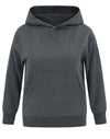Kids Close Front  Contrast Fleecy Hoodie [53-FL09K]