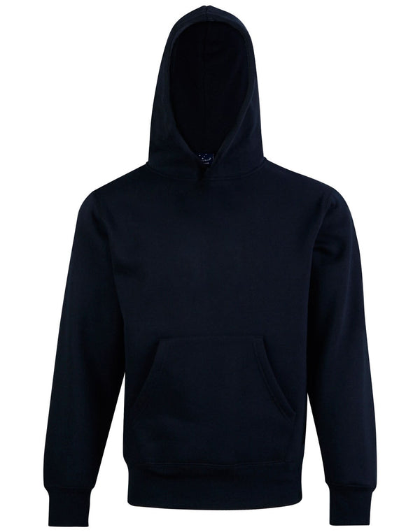 Kids Close Front  Contrast Fleecy Hoodie [53-FL09K]