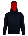 Kids Close Front  Contrast Fleecy Hoodie [53-FL09K]