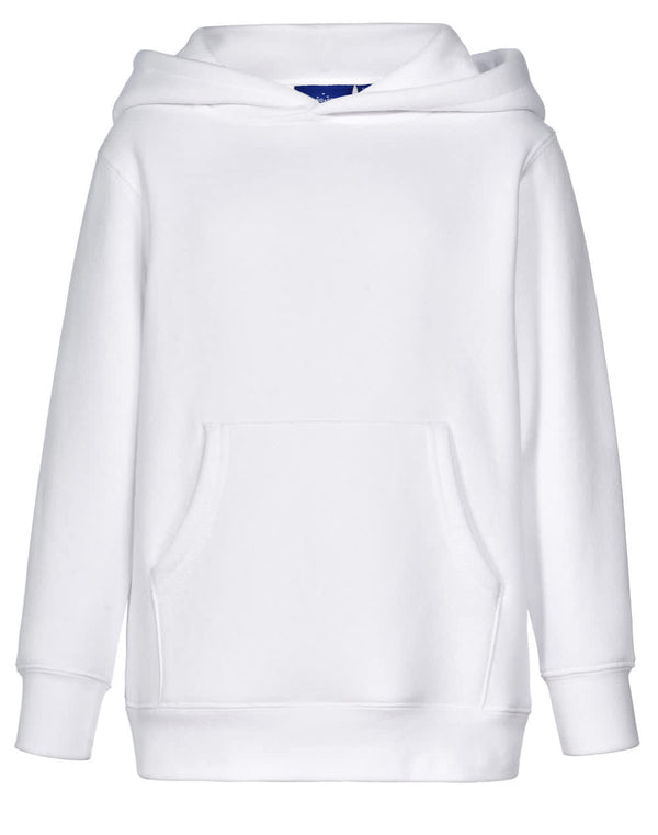 Kids Close Front  Contrast Fleecy Hoodie [53-FL09K]