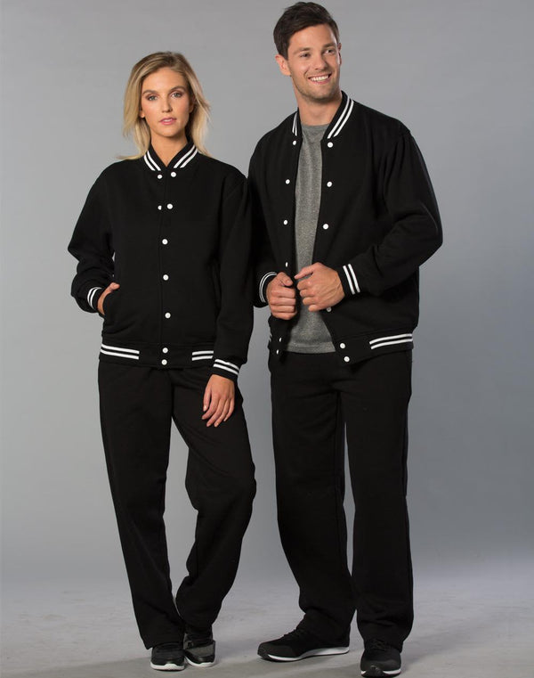 Adults Fleece Varsity Jacket [53-FL11]