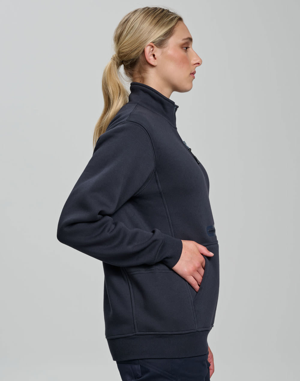 Unisex Premium Fleece Half Zip Work Sweat [53-FL15]