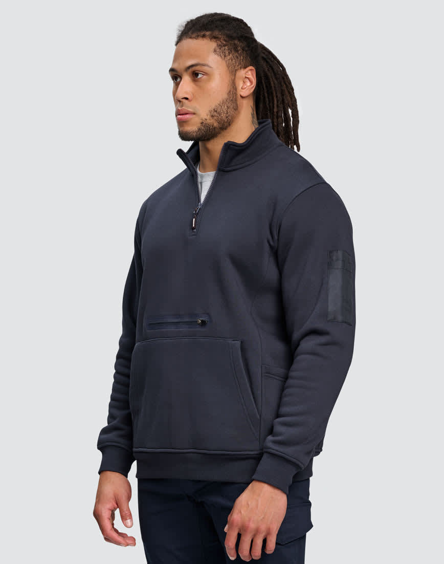Unisex Premium Fleece Half Zip Work Sweat [53-FL15]
