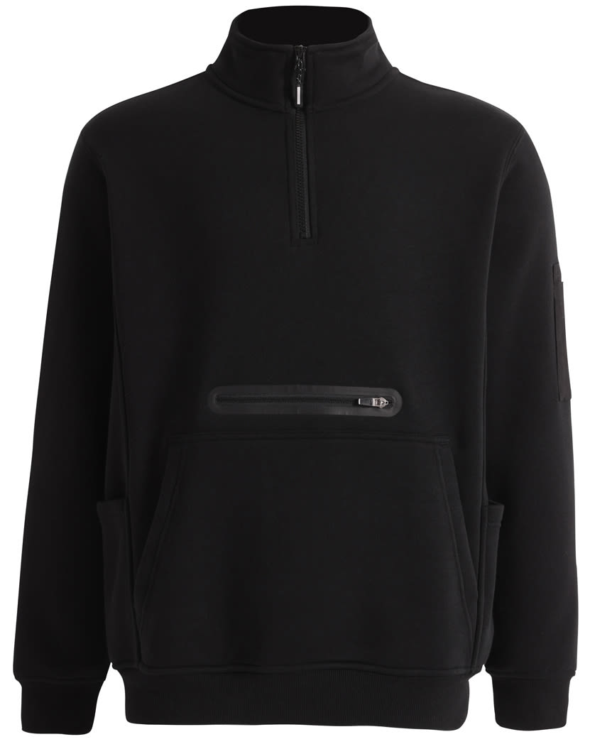 Unisex Premium Fleece Half Zip Work Sweat [53-FL15]