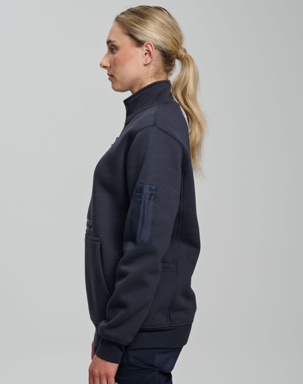 Unisex Premium Fleece Half Zip Work Sweat [53-FL15]