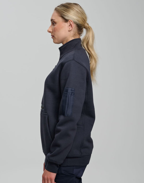 Unisex Premium Fleece Half Zip Work Sweat [53-FL15]