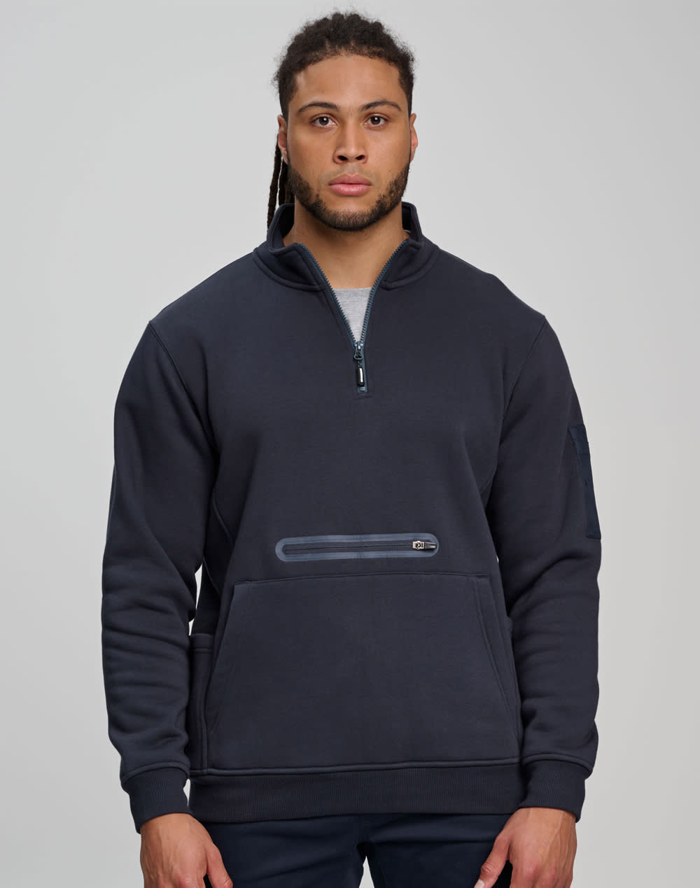 Unisex Premium Fleece Half Zip Work Sweat [53-FL15]