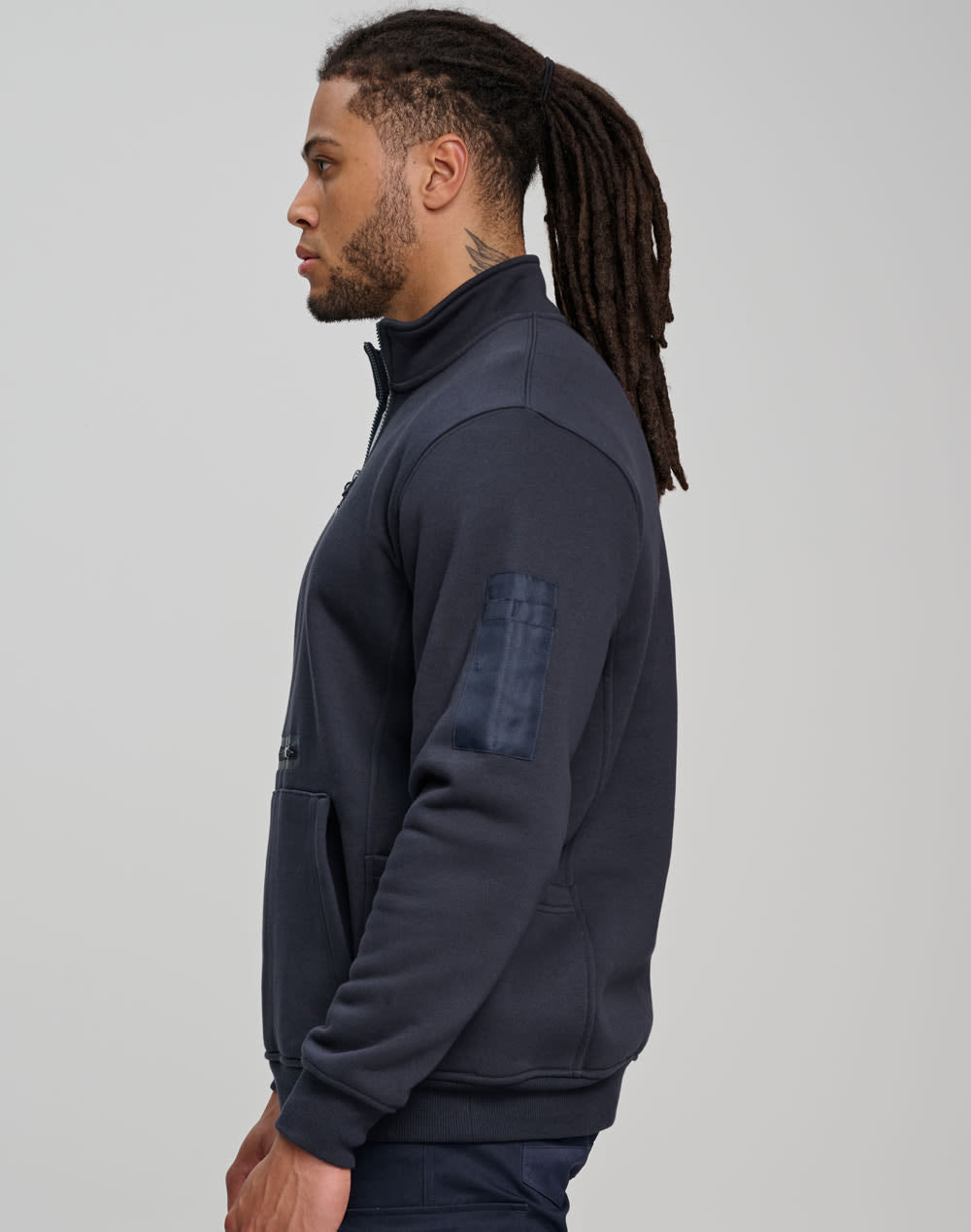 Unisex Premium Fleece Half Zip Work Sweat [53-FL15]