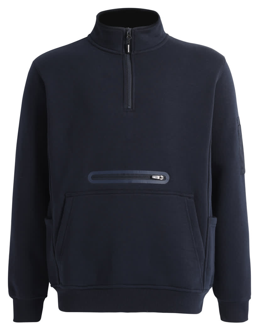 Unisex Premium Fleece Half Zip Work Sweat [53-FL15]