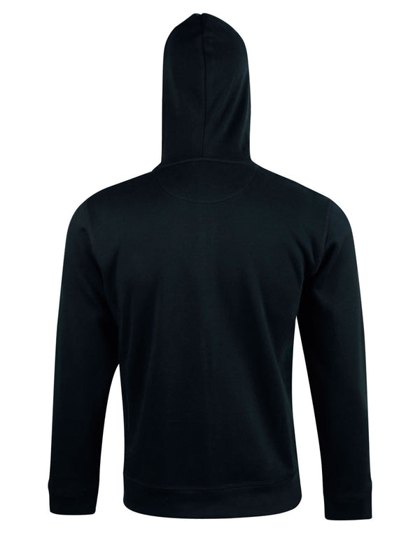 Mens Full Zip Contrast Fleece Hoodie [53-FL17]
