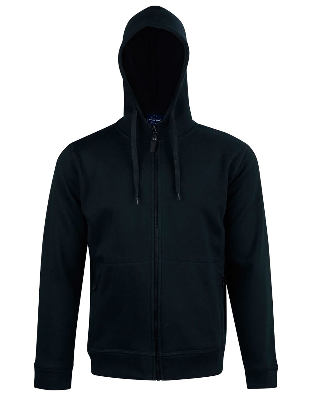 Mens Full Zip Contrast Fleece Hoodie [53-FL17]