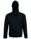 Mens Full Zip Contrast Fleece Hoodie [53-FL17]