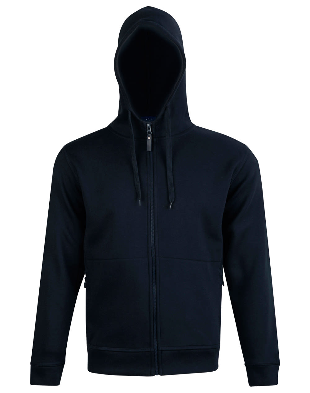 Mens Full Zip Contrast Fleece Hoodie [53-FL17]