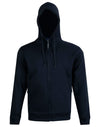 Mens Full Zip Contrast Fleece Hoodie [53-FL17]