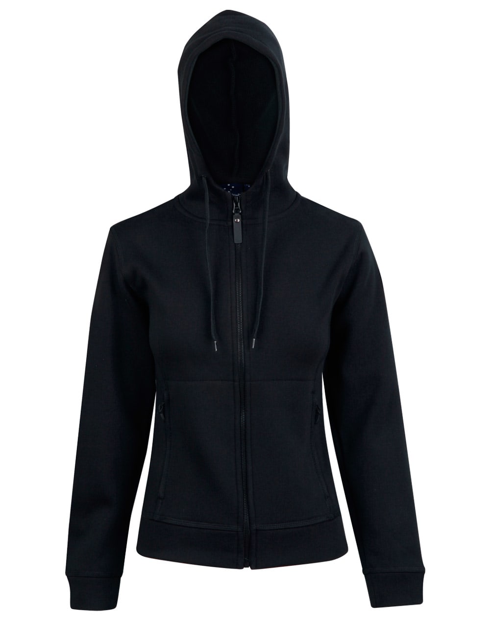 Ladies Full Zip Contrast Fleece Hoodie [53-FL18]