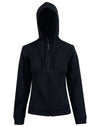 Ladies Full Zip Contrast Fleece Hoodie [53-FL18]
