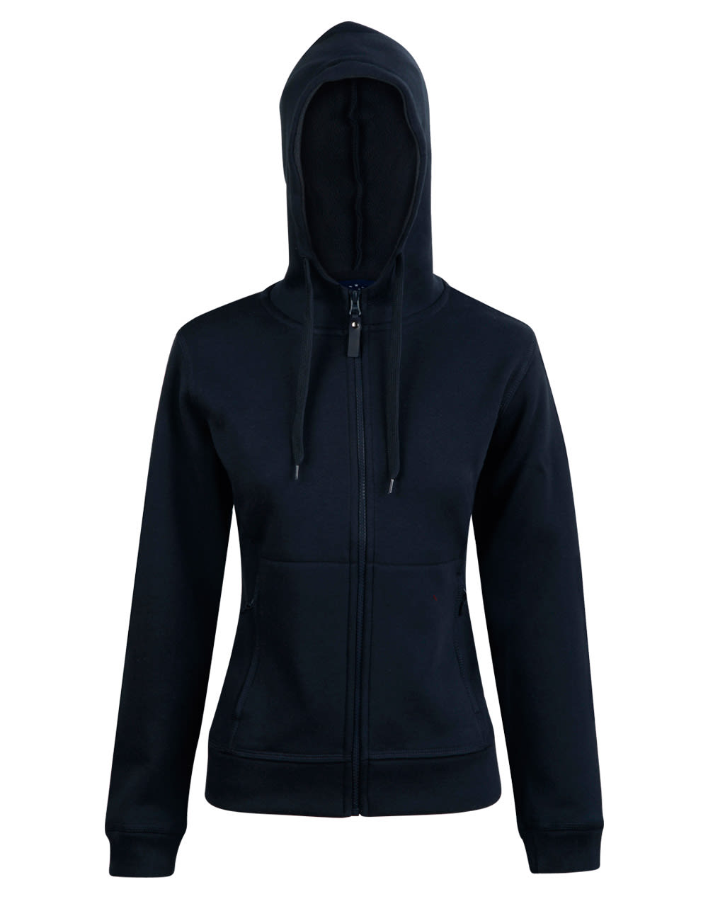 Ladies Full Zip Contrast Fleece Hoodie [53-FL18]