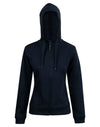 Ladies Full Zip Contrast Fleece Hoodie [53-FL18]