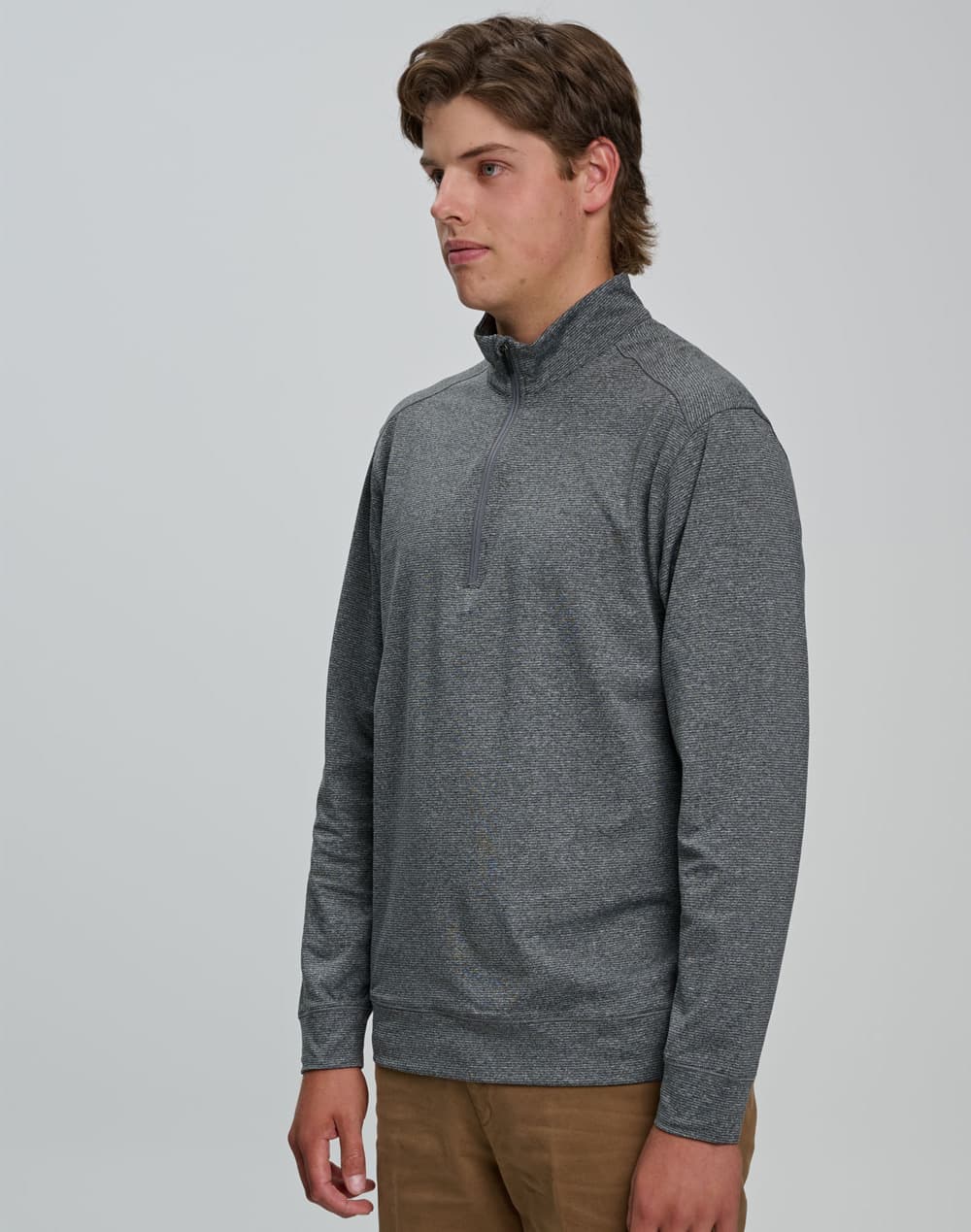 Mens Half Zip L/S Sweat Top [53-FL25]