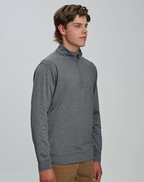 Mens Half Zip L/S Sweat Top [53-FL25]