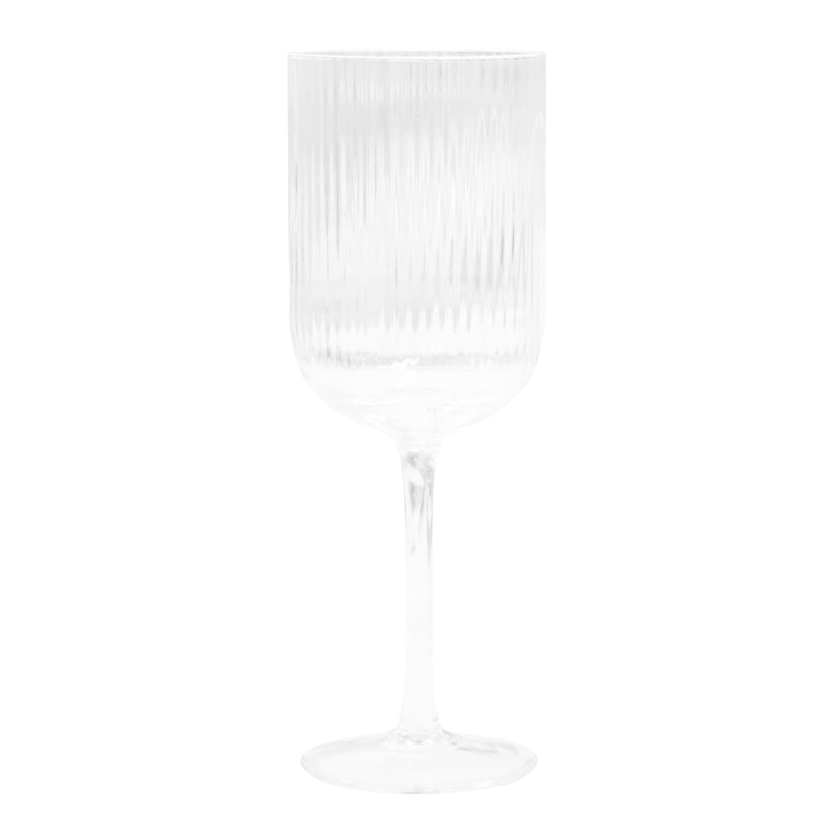 Ivy Ribbed Wine Glasses [11-G102]