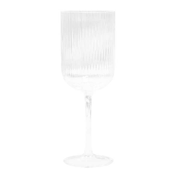 Ivy Ribbed Wine Glasses [11-G102]