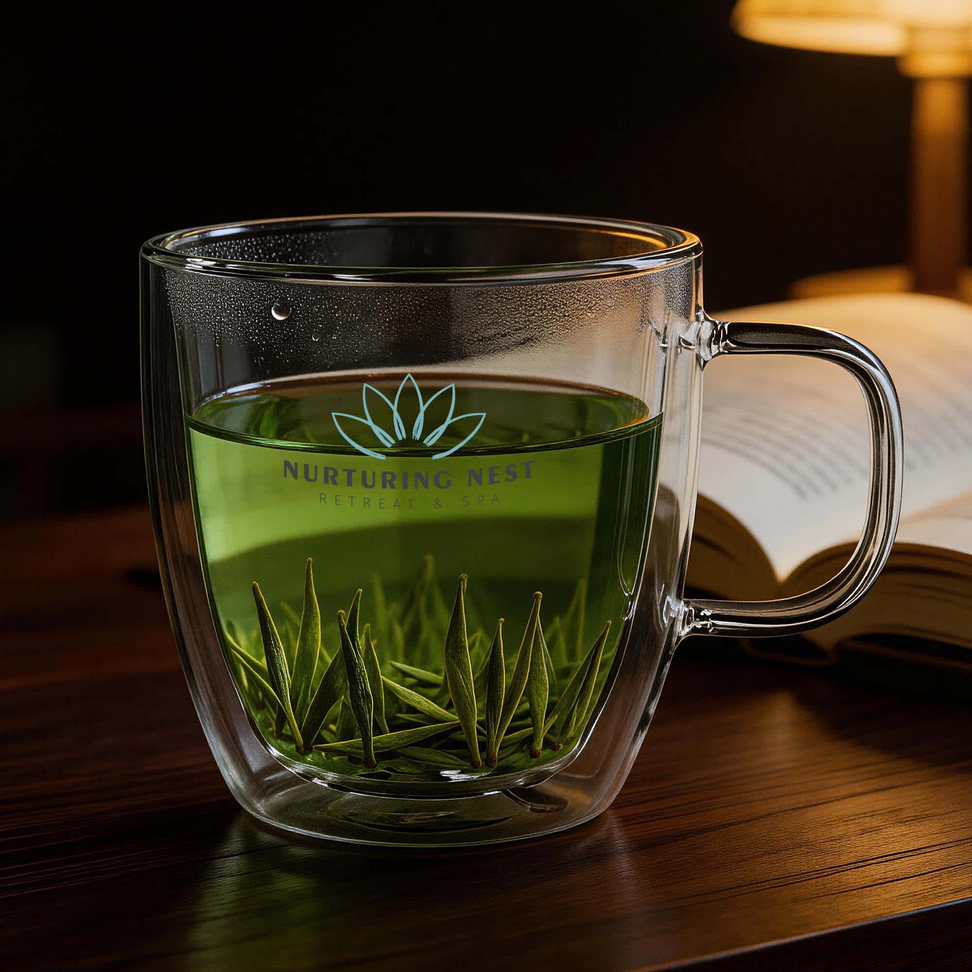 Garna Double Wall Glass Cup 350ml [19-GW014]