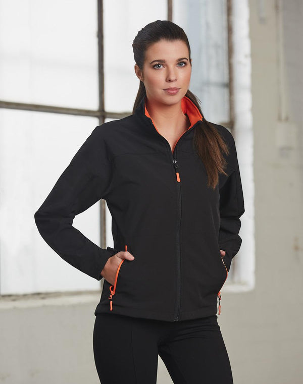 Ladies Softshell Contrast Jacket [53-JK16]