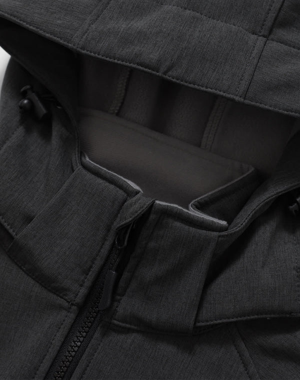 Mens Softshell Full Zip Hoodie [53-JK33]