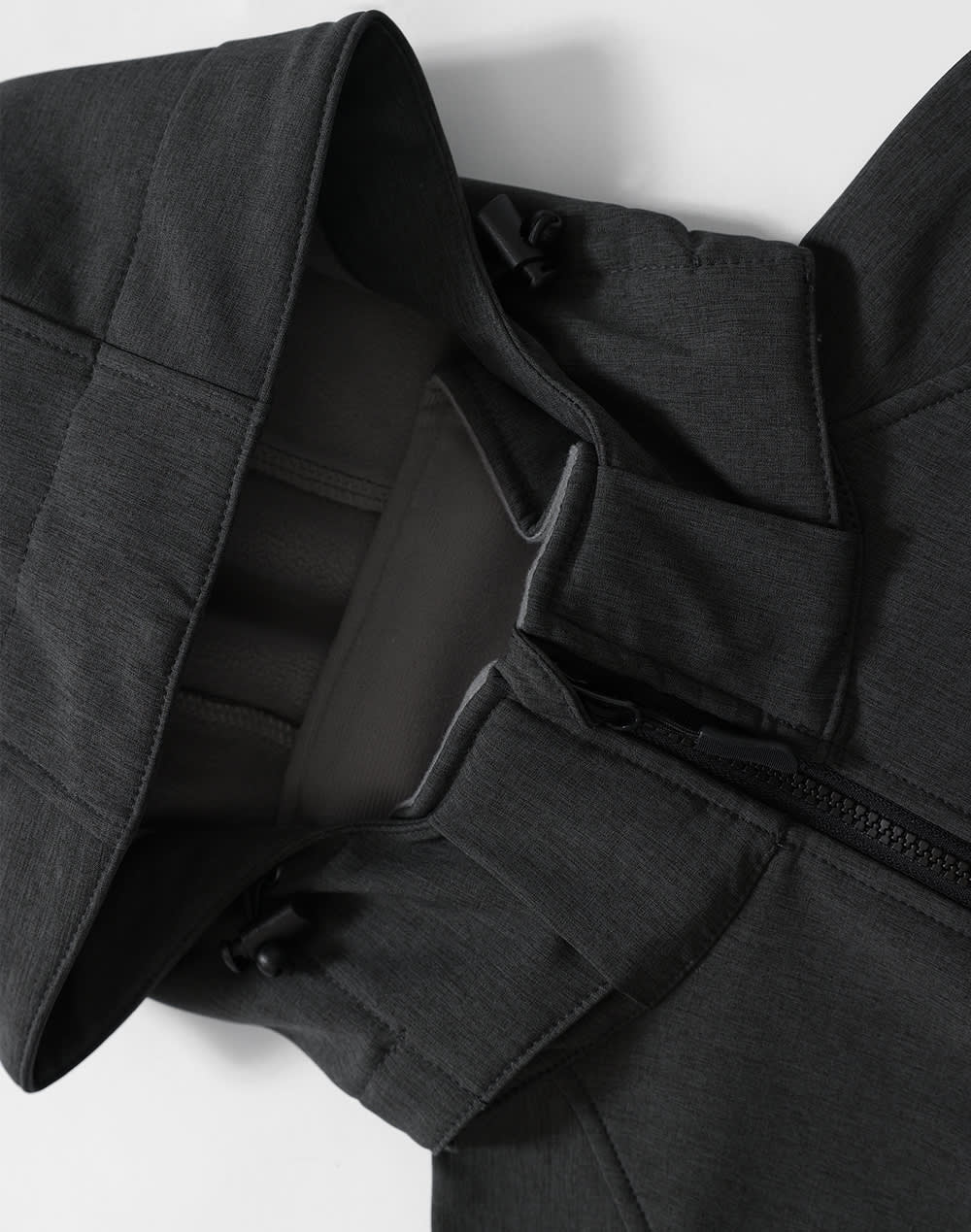 Mens Softshell Full Zip Hoodie [53-JK33]