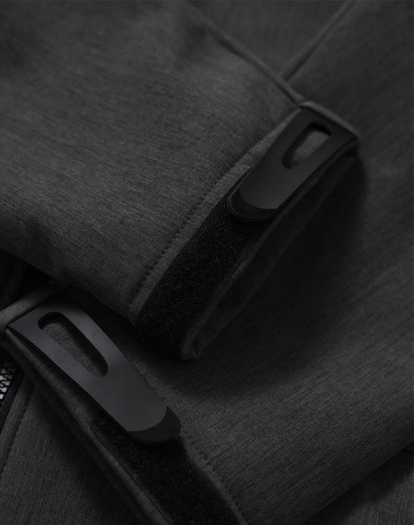 Mens Softshell Full Zip Hoodie [53-JK33]