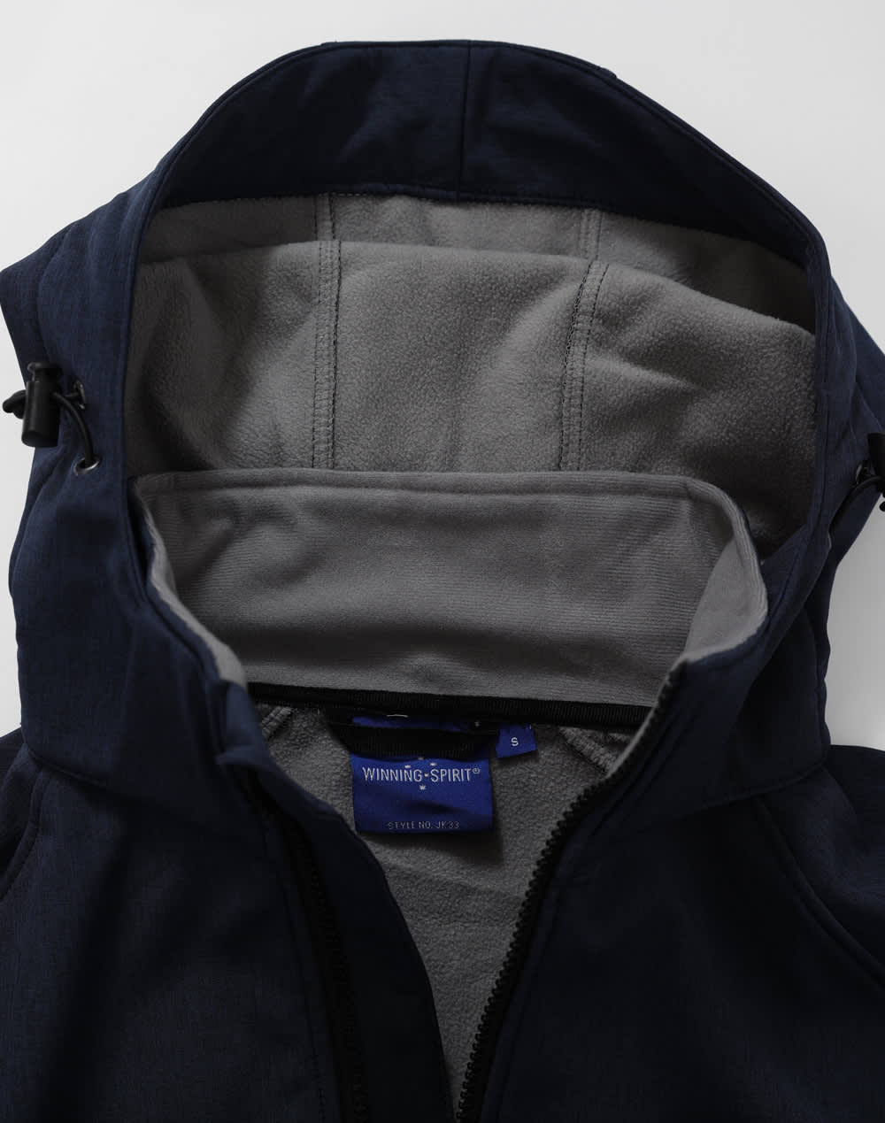 Mens Softshell Full Zip Hoodie [53-JK33]