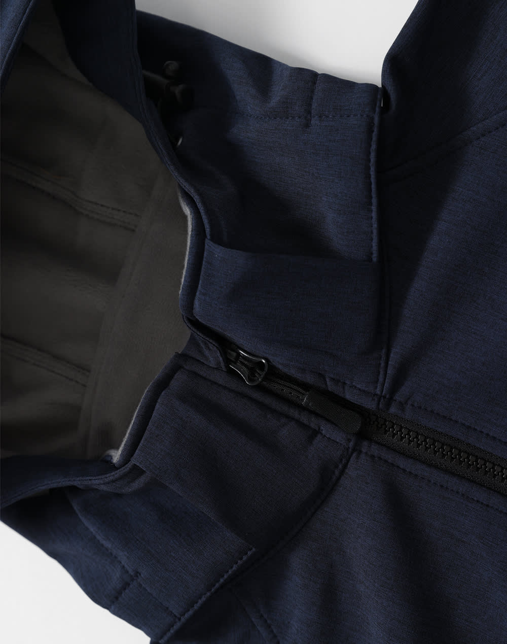 Mens Softshell Full Zip Hoodie [53-JK33]