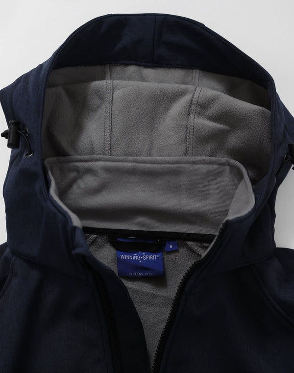 Mens Softshell Full Zip Hoodie [53-JK33]