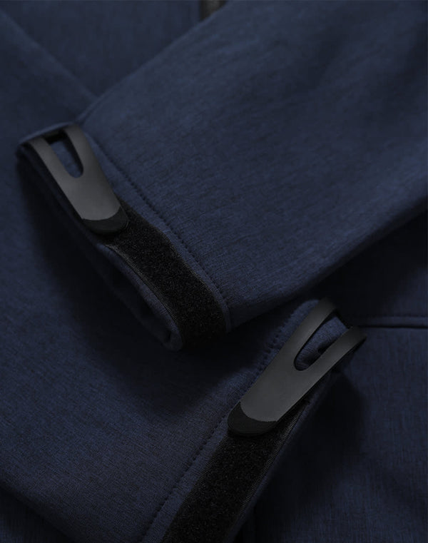 Mens Softshell Full Zip Hoodie [53-JK33]