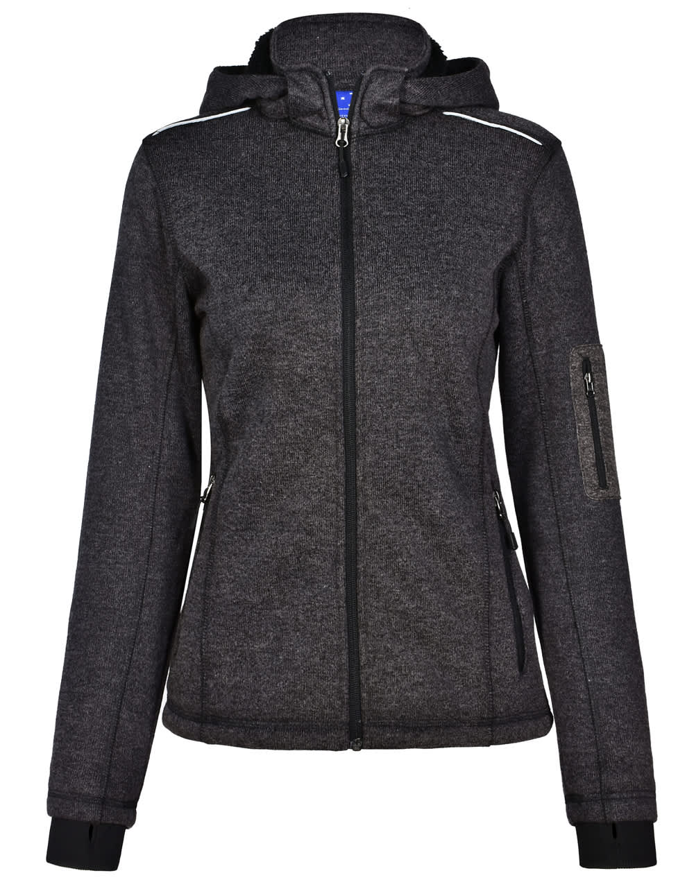 Ladies Heather Bonded Fleece Jacket [53-JK42]