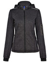 Ladies Heather Bonded Fleece Jacket [53-JK42]