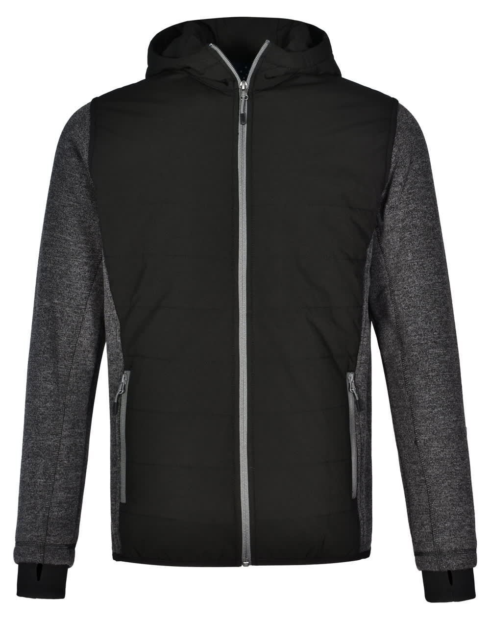 Mens Heather Sleeve/Quilted Body Jacket [53-JK43]
