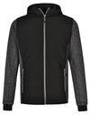 Mens Heather Sleeve/Quilted Body Jacket [53-JK43]