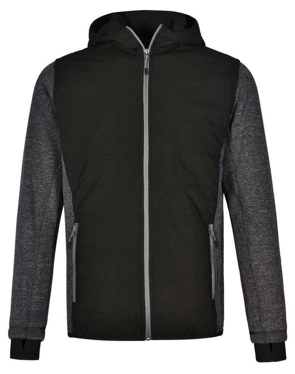 Mens Heather Sleeve/Quilted Body Jacket [53-JK43]
