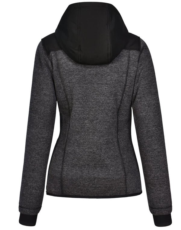 Ladies Heather Sleeve/Quilted Body Jacket [53-JK44]