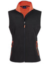 Ladies Softshell Contrast Vest [53-JK46]