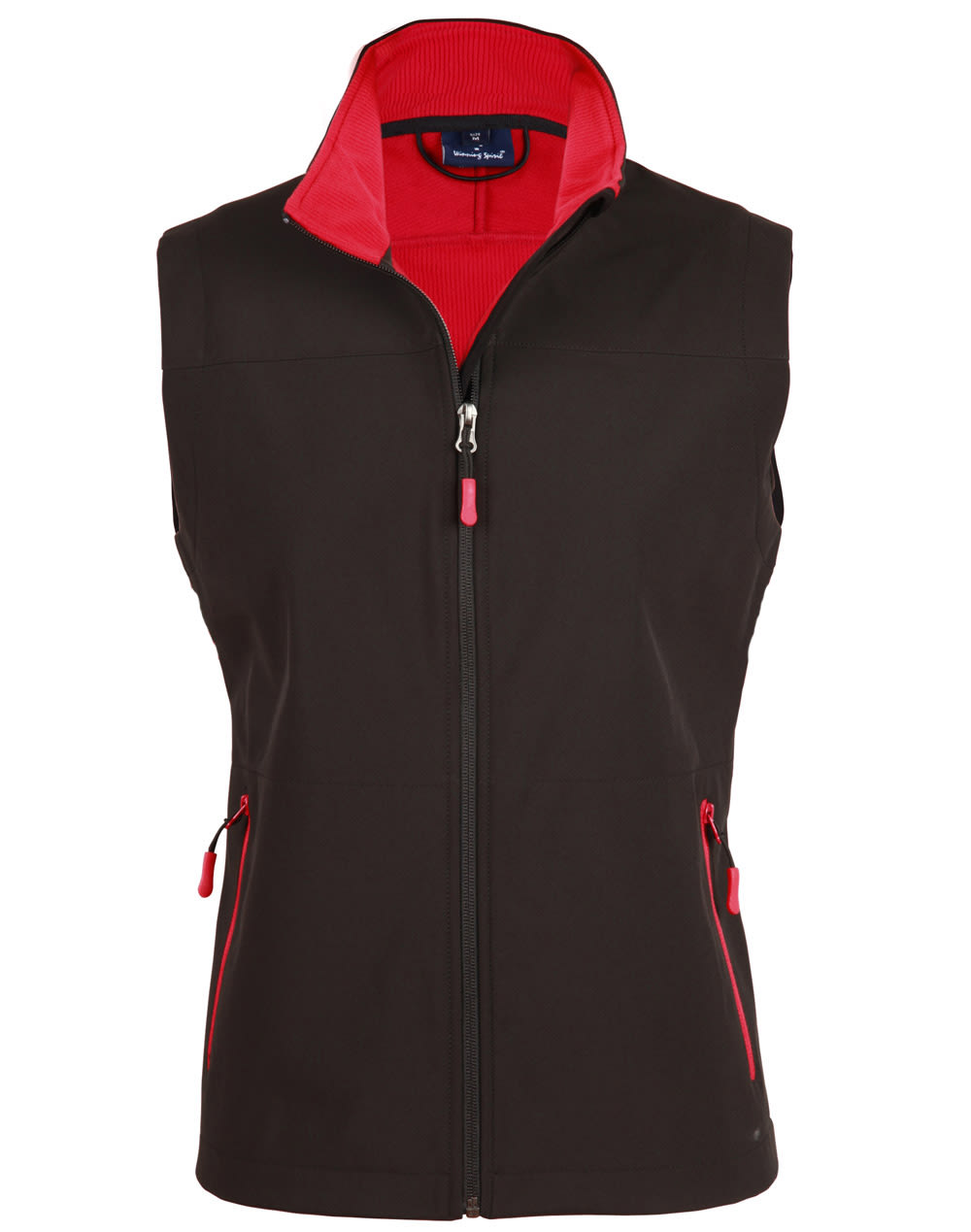 Ladies Softshell Contrast Vest [53-JK46]