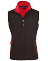 Ladies Softshell Contrast Vest [53-JK46]