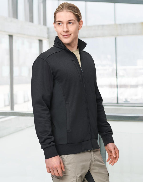 Mens Jacquard Fleece Jacket [53-JK57]