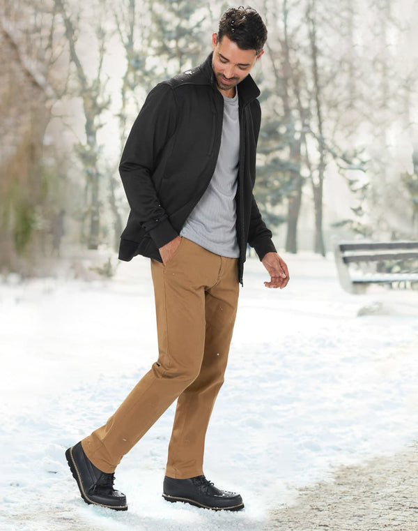 Mens Jacquard Fleece Jacket [53-JK57]