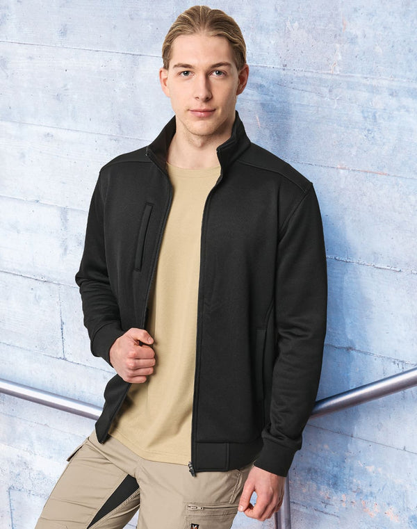 Mens Jacquard Fleece Jacket [53-JK57]