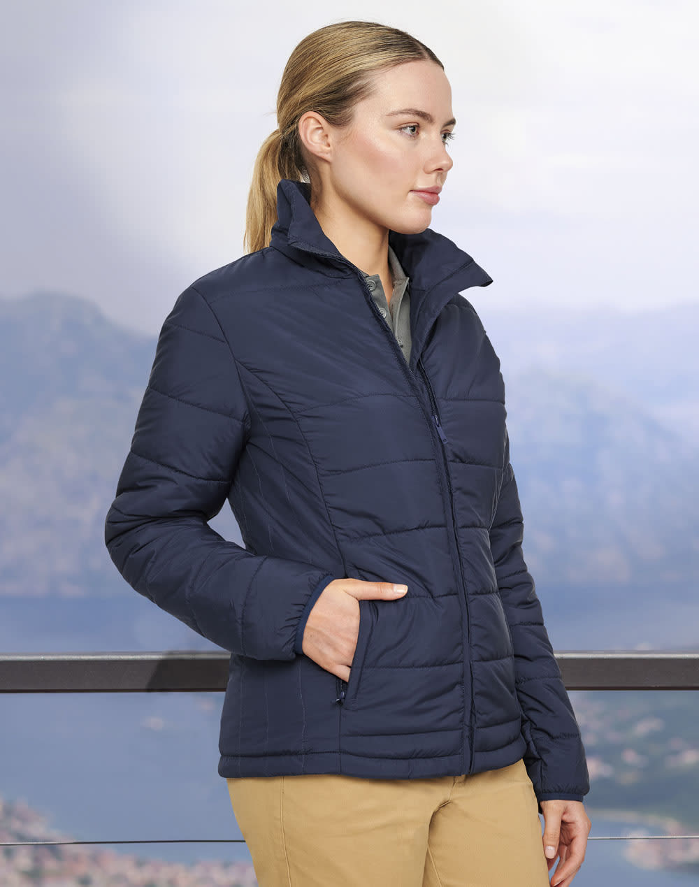 Ladies Sustainable Insulated Puffer Jacket 3D Cut [53-JK60]
