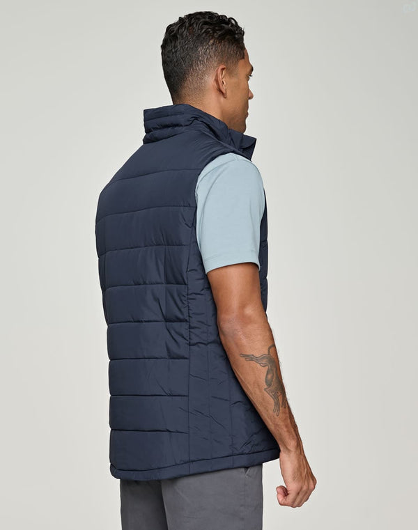Mens Sustainable Insulated Puffer Vest 3D Cut [53-JK61]